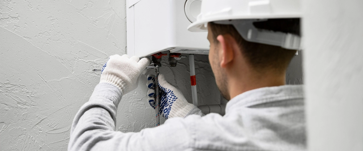 ustawienie pieca gazowego